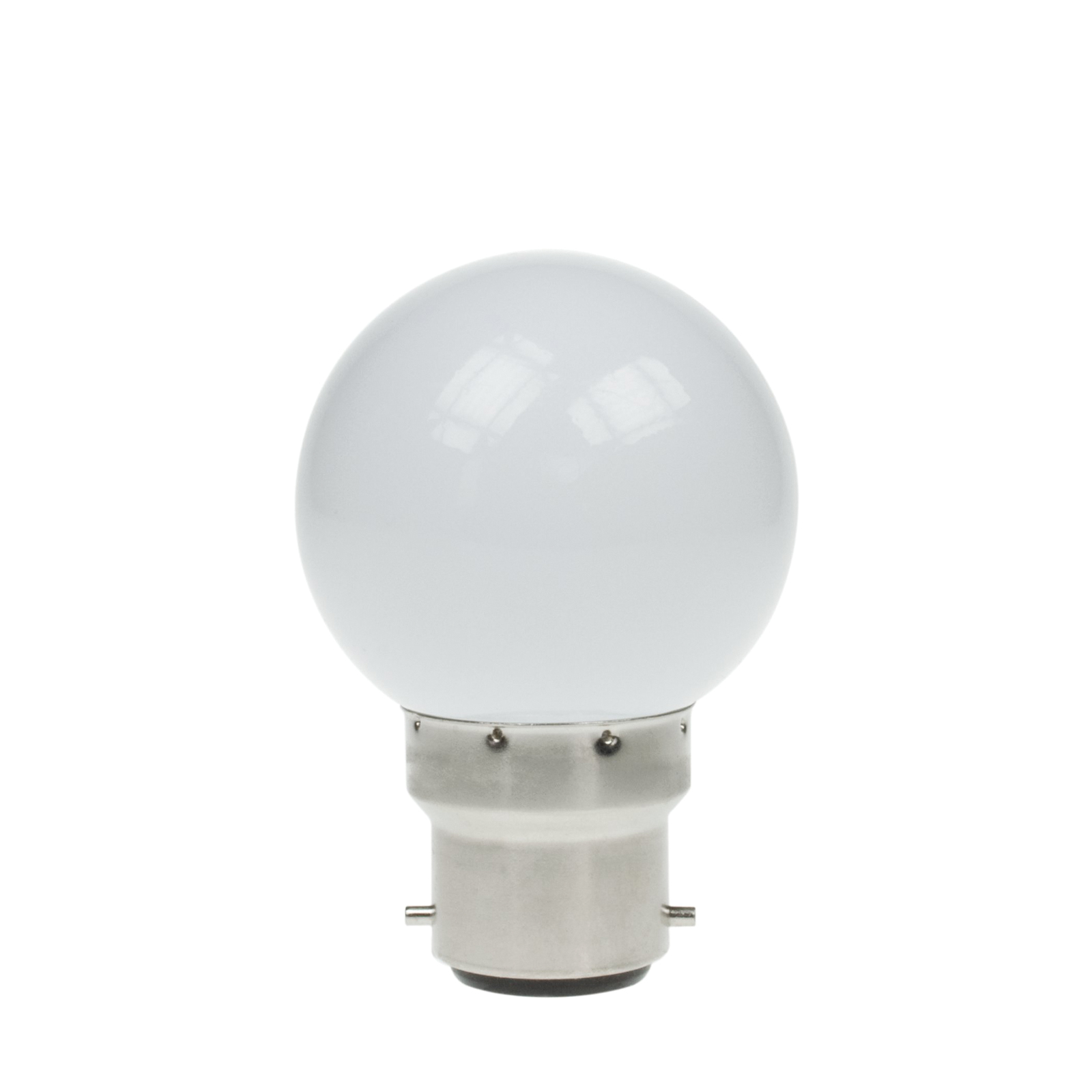 1W LED BC Cool White Golf Ball Lamp 