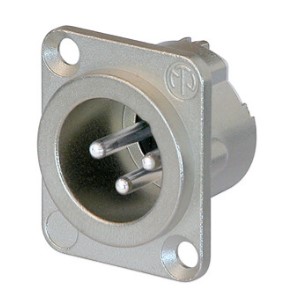 Neutrik NC3MD-LX Male Panel Mount 3P 41-136