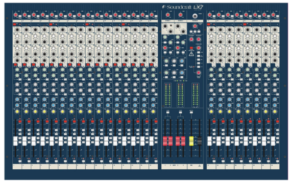 Soundcraft LX7ii  24 Channel - Hire
