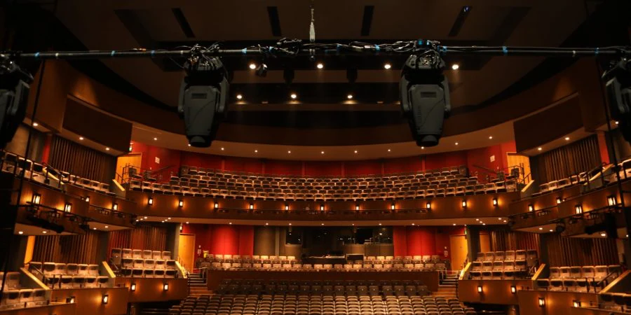 The Grove Theatre auditorium and lighting rig