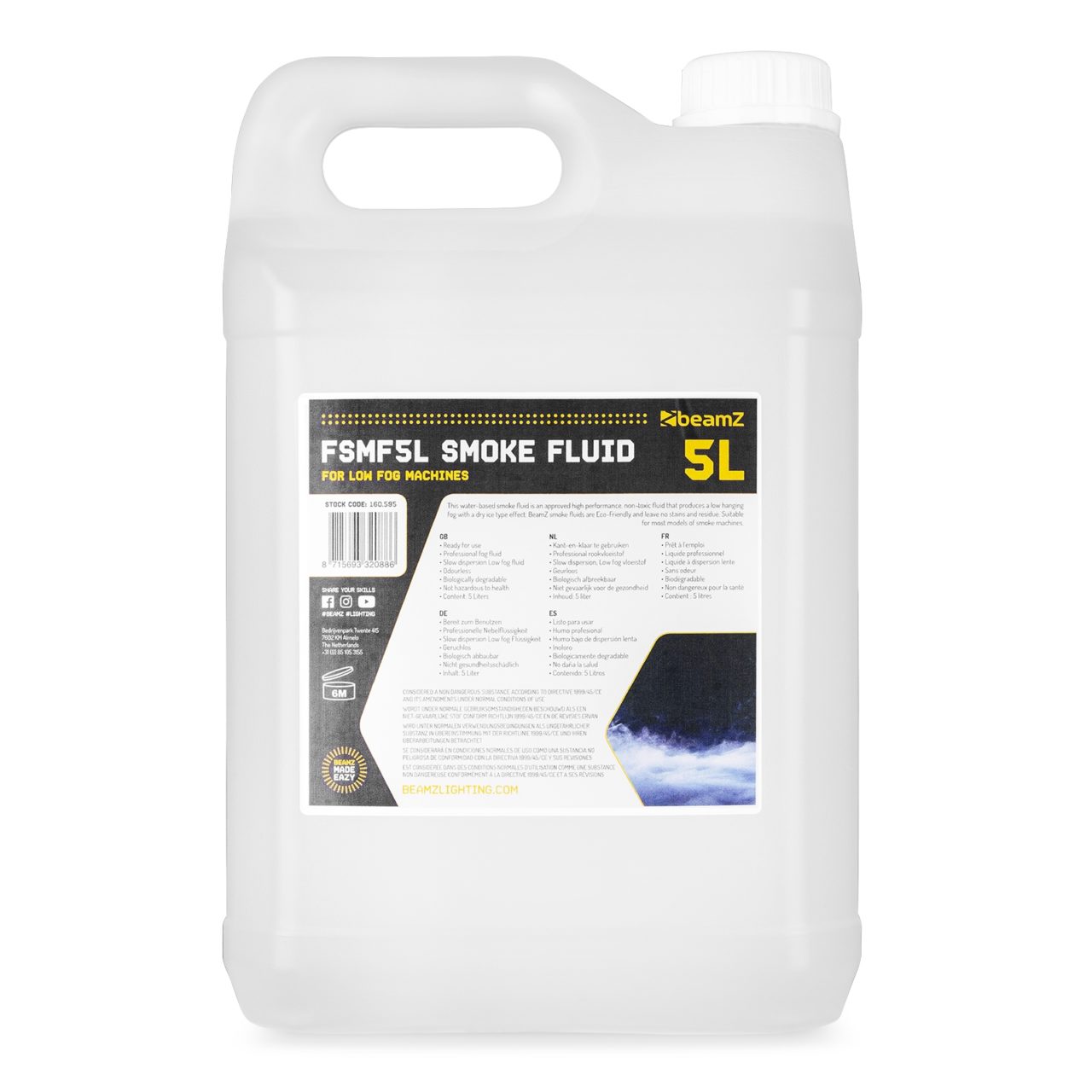 Beamz Low Fog Fluid 5L - 160.595