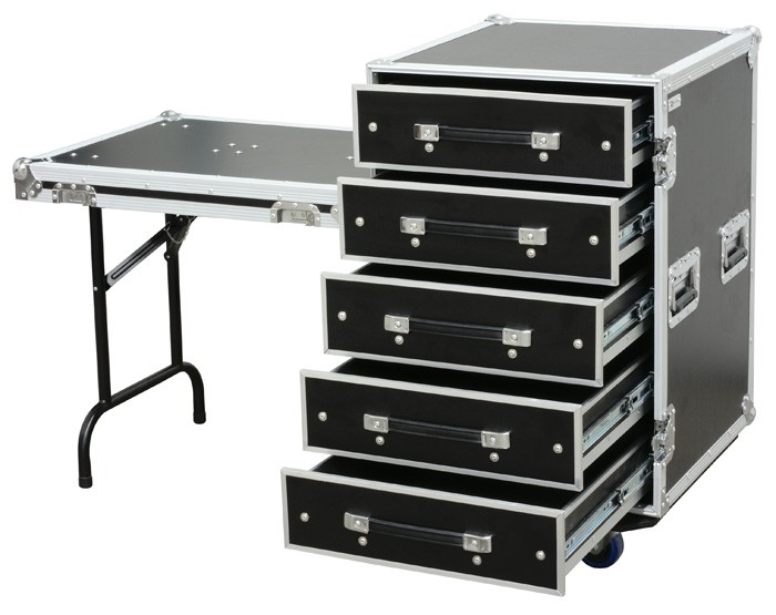 PD-FA6 5 Drawer 3U Engineer Case + Table