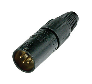 Neutrik NC4MX-B male 4-pin (Loc. 4EE)