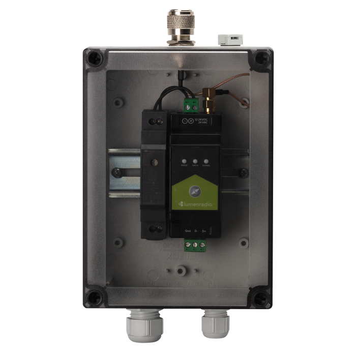 Lumenradio DIN Rail IP67 Enclosure