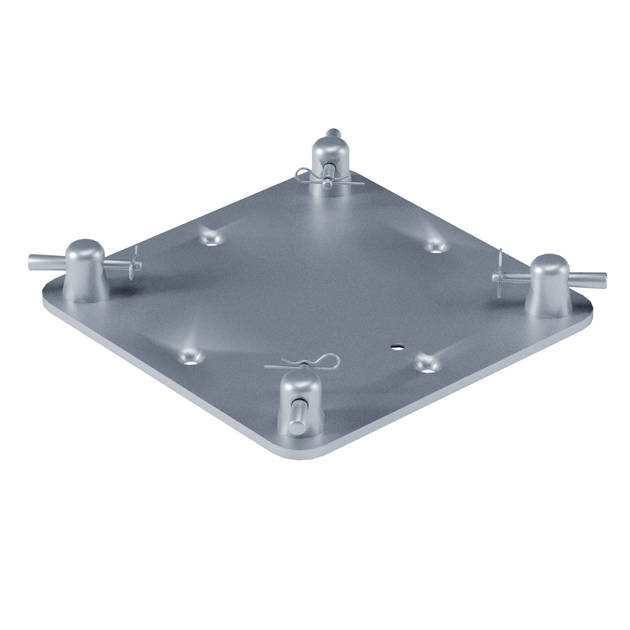 LITEC 30x30x0.8cm Base Plate inc. 1/2 connector set