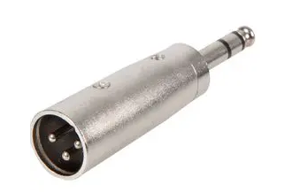 XLR Plug to 6.35mm Stereo Jack Plug Adaptor -  PSG08679