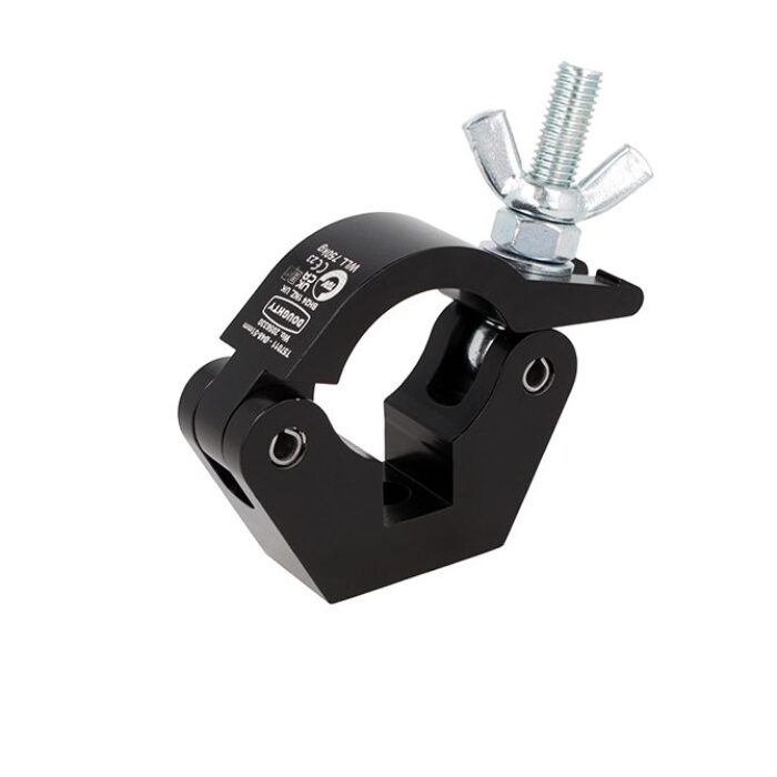 Doughty T57011 Slimline Half Coupler Black