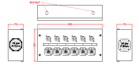 ANDOLITE - Socapex - Trucon/Powercon distribution  Box