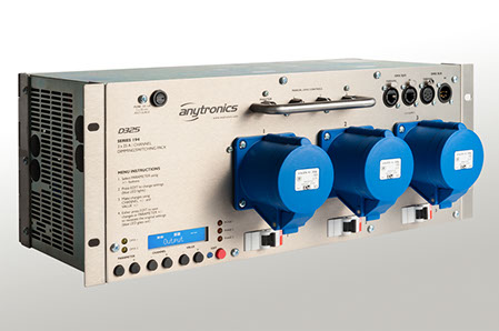 Anytronics RP325 - D325 (3 x 5kW) 4U, Local Control, 3 x CEE17 32A Outlets